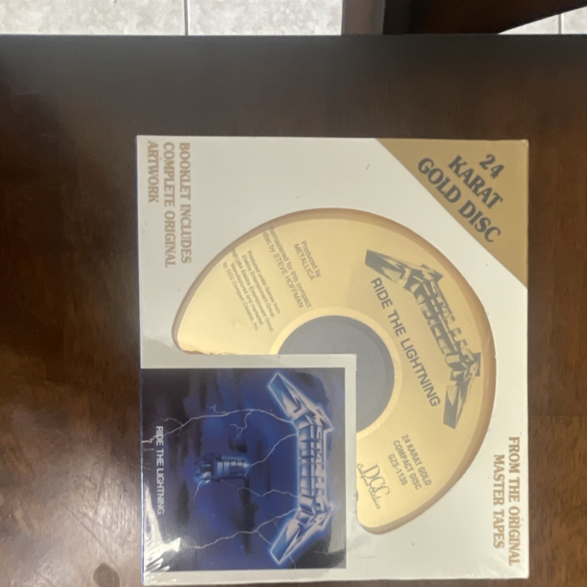 24K Gold CD】メタリカ Ride The Lightning DCC Metallica Ride the