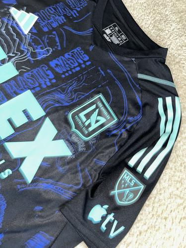 LAFC Los Angeles FC ADIDAS One Planet Soccer Jersey AUTHENTIC MEN size XL - Picture 2 of 4