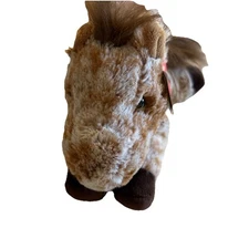 Aurora World 12" Mocha Horse Plush Flopsie Soft Plush Toy NWT C Pic For Tag Cond