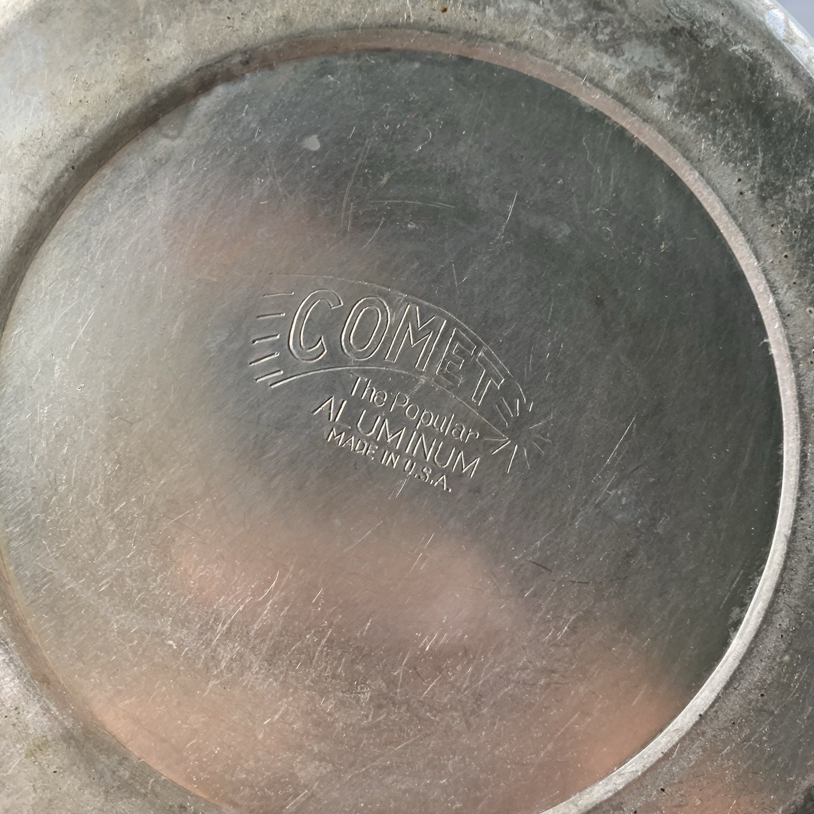 Vtg Comet 4-7 Cups Aluminum Percolator Coffee Pot Stove Top Camping Outdoor