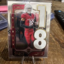 2024 Panini Select - Select Numbers Marvin Harrison Jr. #4 (RC)