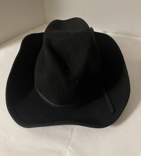Black Wool Felt Western Cowboy Hat Childs