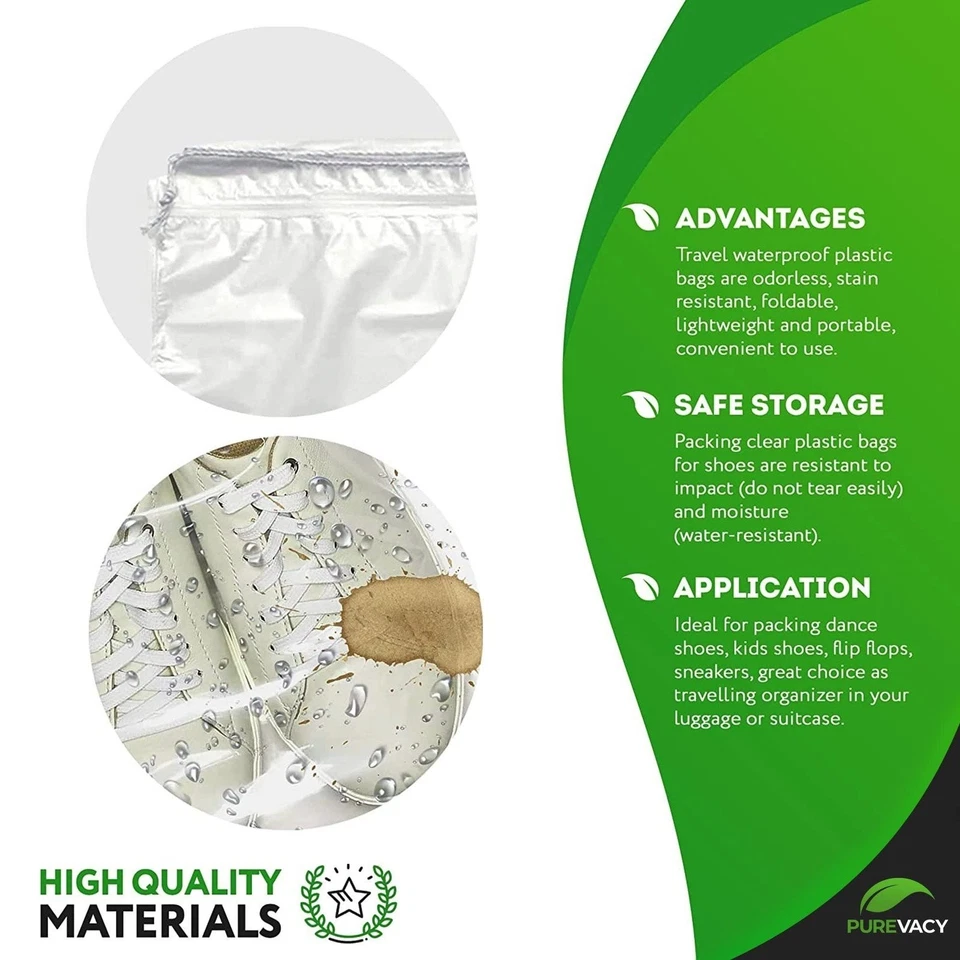 Drawstring Bags 5" x 8" 1000 Clear Plastic 2 mil Pouches with Closures - Image 3 of 4