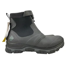 Muck Apex Mid Zip Black Gray Waterproof Boot Men's 13
