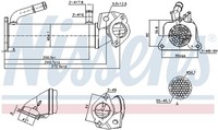 KüHler AbgasrüCkfüHrung Nissens 989321 Stahl FüR Ford Transit V363 Bus FAD FBD