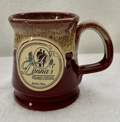Donna s Premier Lodging Berlin Ohio Deneen Pottery Handmade Thrown Red Mug Cup
