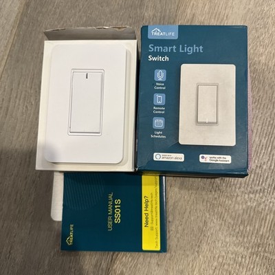 Treatlife Smart WiFi Light Switch-Compatible for Alexa & Google SS01S NEW