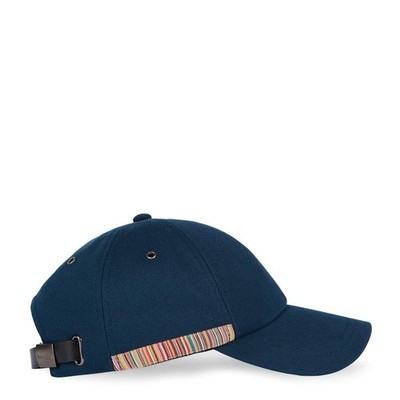 Paul Smith Signature Stripe Trim Baseball Cap Navy