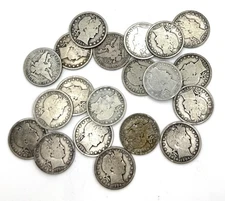 Lot Roll(20) 1906 Good & Better Barber Halves $10 Face Value Circulated Coins