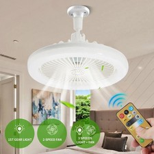 LED Ceiling Fan Light - Dimmable - 3 Tone - With Remote Control