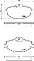 2X Brembo Bremsbelagsatz, Scheibenbremse P 50 049 FüR MERCEDES-BENZ