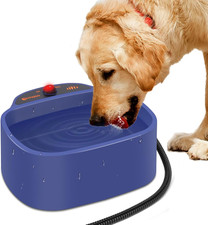 Heated Dog Bowl, 96Oz/2.8L Outdoor Heated Water Bowl for Dogs, Cats, Chickens an