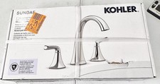 Kohler Sundae Widespread 2-Handle Bathroom Faucet, Polished Nickel R28797-4D-SN
