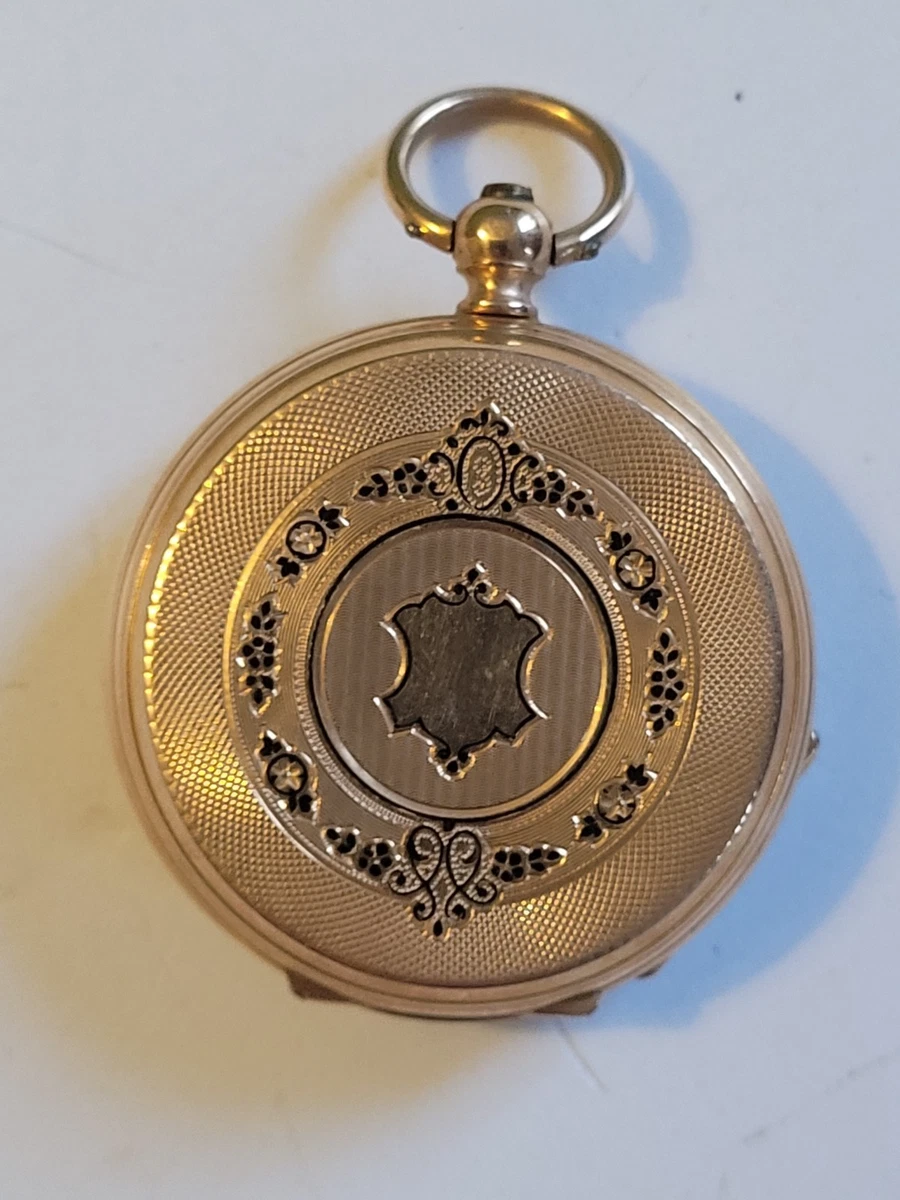 Montre à Gousset Ancienne Pour Femme – Boîtier En Argent – Numéro 28 – Occasion – Bijou Vintage