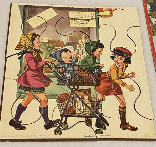 Vintage Lot of 4 Puzzle,Palyskool, Statemeyer Syndicate1958 #M - Picture 3 of 18