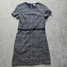 Gap Dress 2 Sheath Short Sleeve Exposed Back Zip Career Business Stretch Pockets