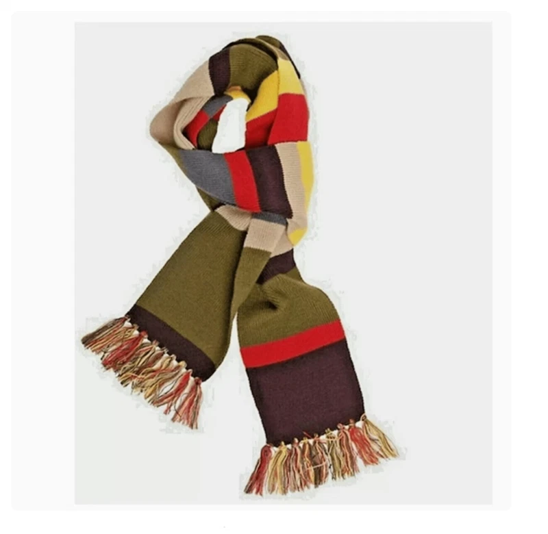Doctor Who Scarf 4th doctor Deluxe Striped Scarf Tom Baker Costume Gift - Image 2 of 4