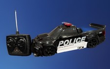Police Car Remote Control Toy with Lights Sirens -Rechargeable-NOT TESTED