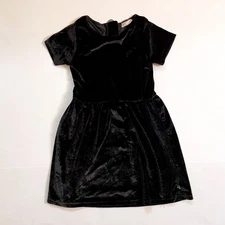 Appaman Girls Black Sparkle Velvet Dress, Size 5