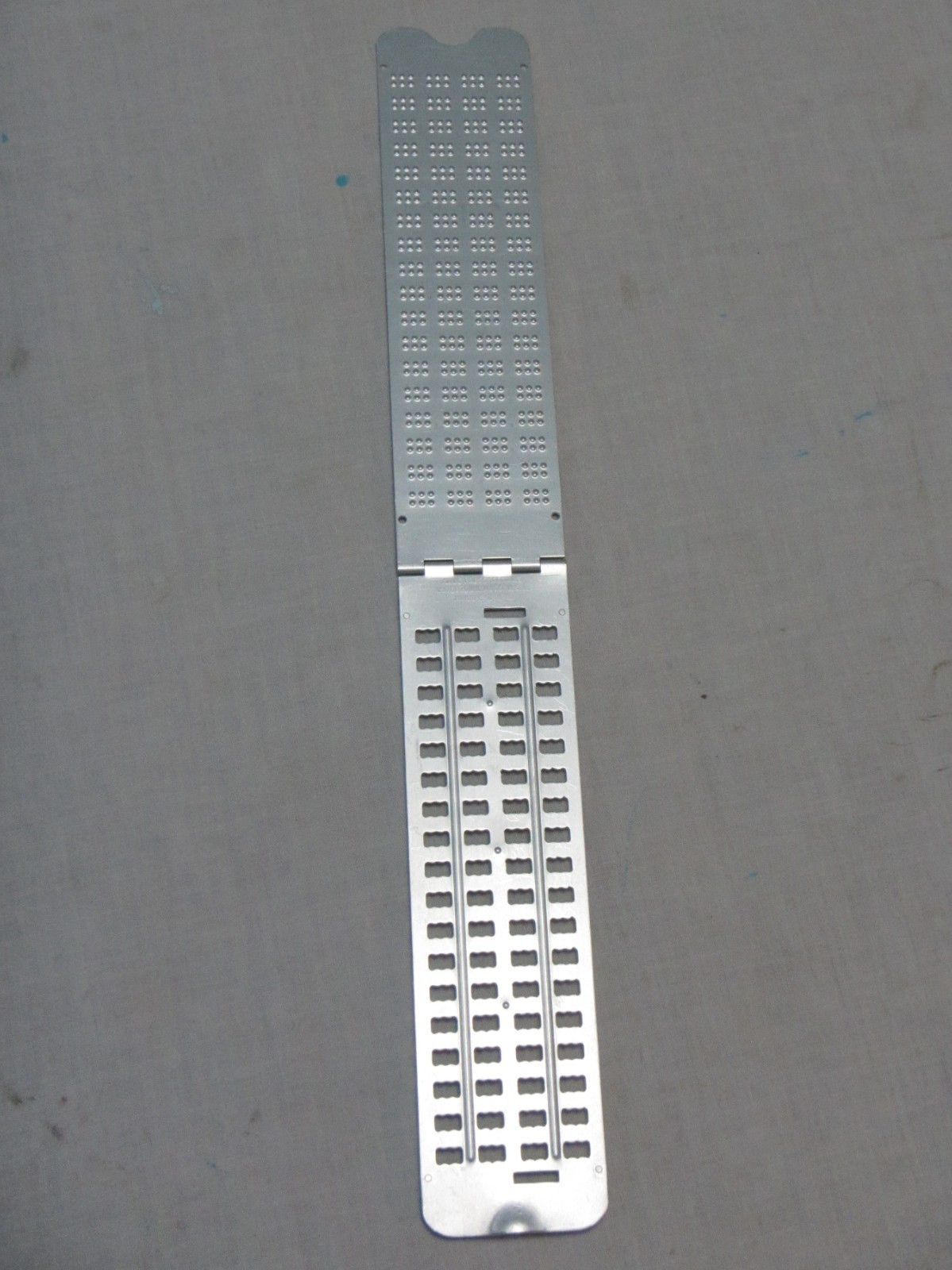 Howe Press Perkins Jumbo e-z read  Braille Writer aluminum Punch Board