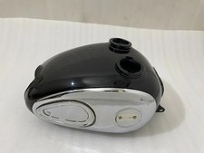 PUCH Allstate Sears SR 250 1965- 66 Alloy Black Petrol Tank + Chrome Side Plates