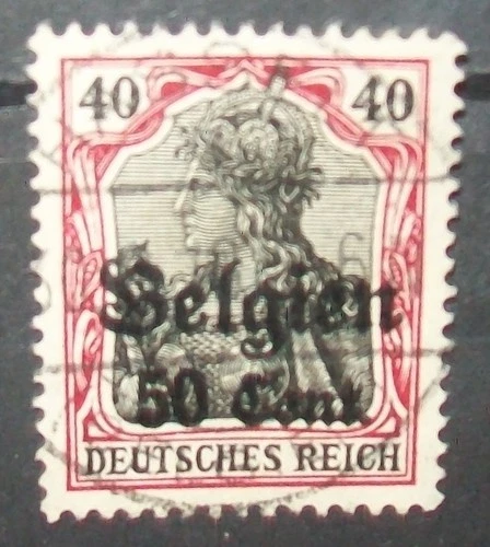 N°1978H STAMP DEUTSCHES REICH LANDESPOST IN BELGIEN CANCELED  Aus