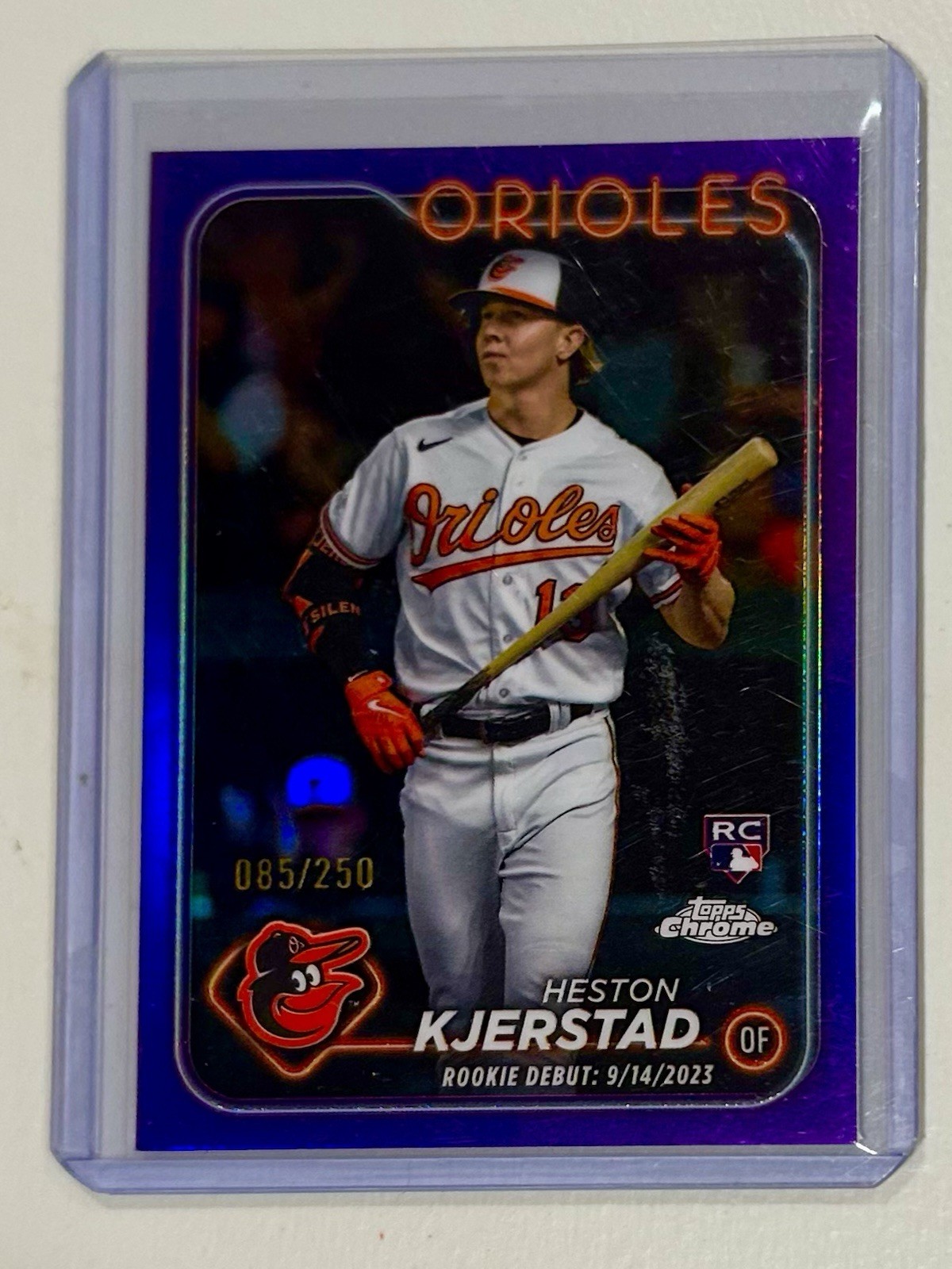 2024 Topps Chrome - Heston Kjerstad #142 Purple Refractor /250 (RC)