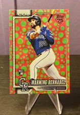 2026 Topps Series 1 - Warming Bernabel #55 Holiday Polka Dots Green/Pink