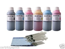 6X250ml ND® Refill ink kit for HP 84 85 cartridge Designjet 130 Printer syringe