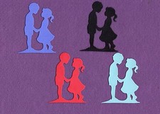 BOY  GIRL 2 die cuts scrapbook cards