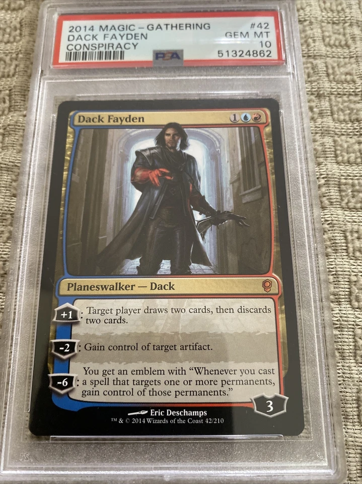 PSA 10 Pop 1 Gem DACK FAYDEN CONSPIRACY MTG MAGIC THE GATHERING - Image 3 of 4
