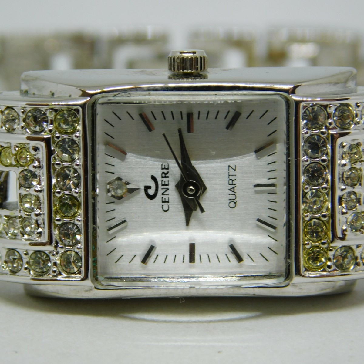 CENERE New York Swiss Quartz Rhinestone Art Deco Statement Watch NEW BATTERY Cenere Women Wristwatches for sale - eBay main image 2