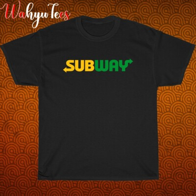 #ad #ad New Subway Food Restaurant Logo Black Navy White Size S 5XL Unisex T Shirt $24.00