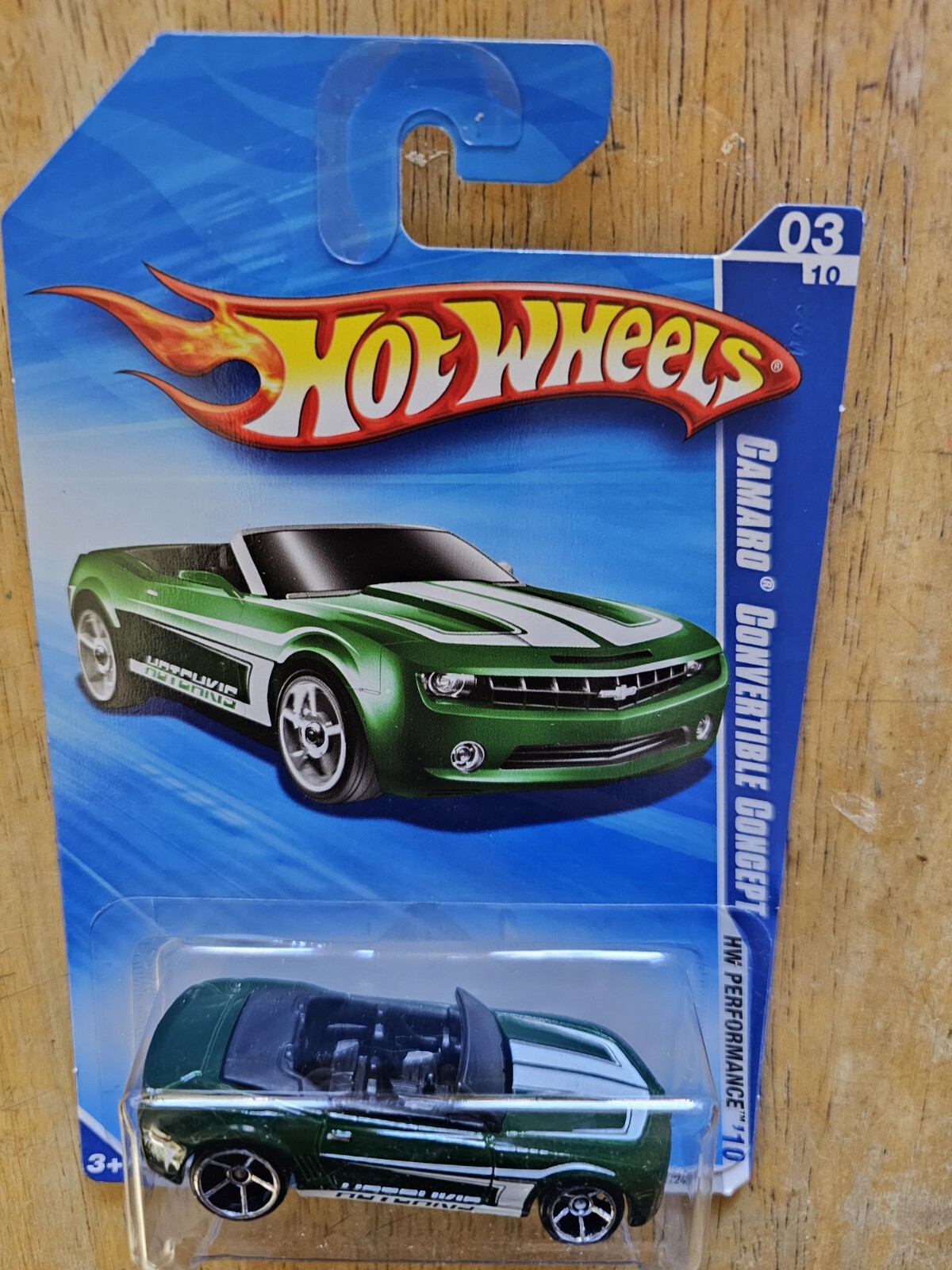 Hot Wheels Camaro Convertible Concept, Green; 2010 HW Performance Series 03/10