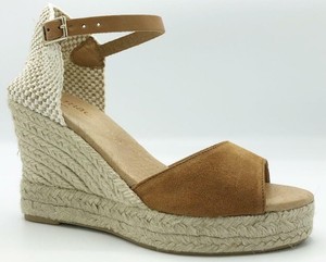 espadrillas zeppa cuoio