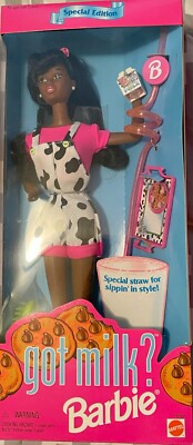 Vintage 1995 Got Milk? African American Barbie, NRFB Special Edition