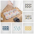 Cute Cartoon Cat Harajuku Doormat Absorbent Mini Animals Non-Slip Mat Home