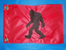 10"x15 Bigfoot Red safety flag with 2 brass grommets