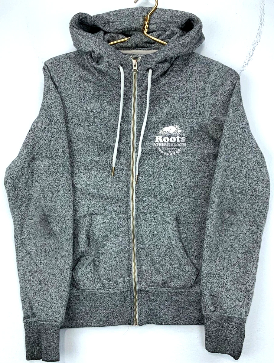 Vintage Roots Canada Full Zip Hoodie Sweatshirt Size XS Gray Salt and  Pepper | eBay