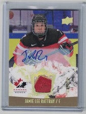 ⭐Jamie Lee Rattray - 2015-16 - UD Team Canada Women - Game Used Patch Auto /199⭐