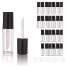 26pcs Empty Black 0.8ml mini lip gloss tubes Sample size lipgloss containers ...