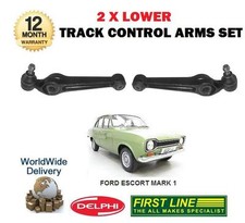 FOR FORD ESCORT MARK 1 MK1 MEXICO GT RS NEW 2 X LOWER TRACK CONTROL ARMS SET