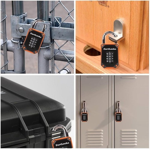 Gym Locker Lock - 4 Digit, Heavy Duty, Hardened Stainless Steel, Weatherproof an - Picture 8 of 8