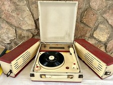 GIRADISCHI GELOSO G. 293-V FONOVALIGIA A VALVOLE STEREO AMPLIFICATO RARO VINTAGE