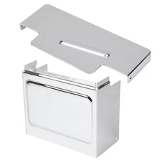 Chrome Battery Box Side Cover Top Lid Kit For Harley Dyna Low Rider FXDL 1997-05