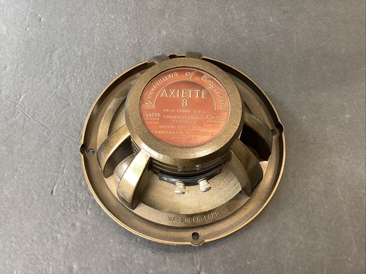 Goodman Axiette 8 Speaker 12 Watt 8” 16 OHMS Made In England