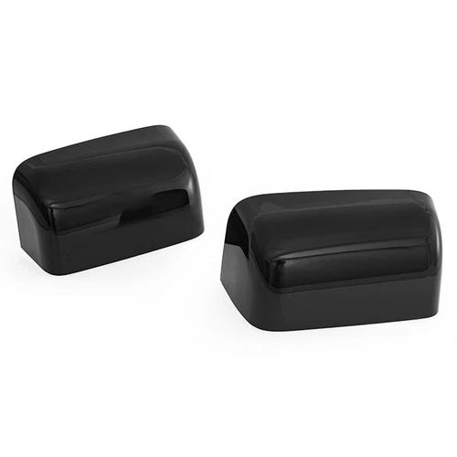 For 2008-2016 Ford F250 F350 F450 Top Half Gloss Black Mirror Covers Towing Cap - Foto 7 di 7
