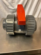 NEW COLONIAL 2" PVC UNION BALL VALVE SLIP x SLIP 235 PSI NON-SHOCK FULL BLOCK II
