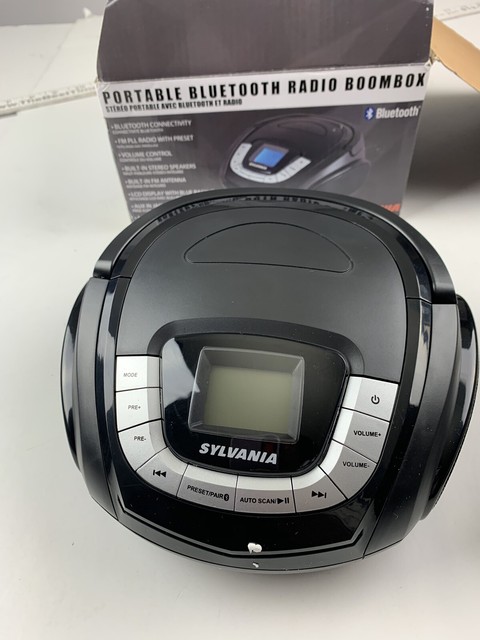 sylvania bluetooth cd boombox