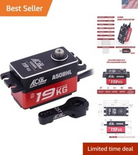 19KG Low-Profile Programmable-Digital-Servo - 0.073Sec High Speed Full Metal ...